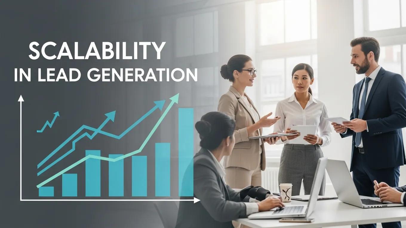 Visual representation of scalability in lead generation with business professionals