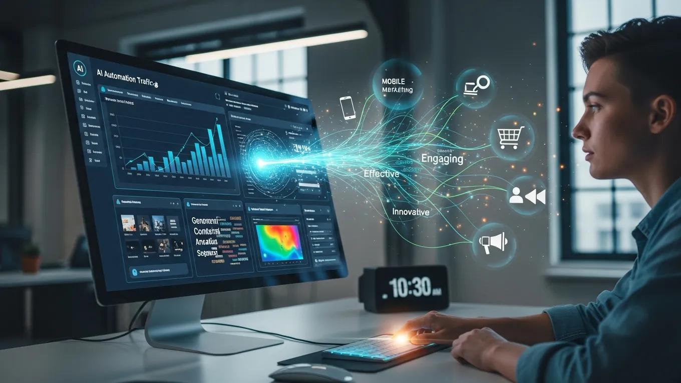 AI automation enhancing SEO cost efficiency in digital marketing