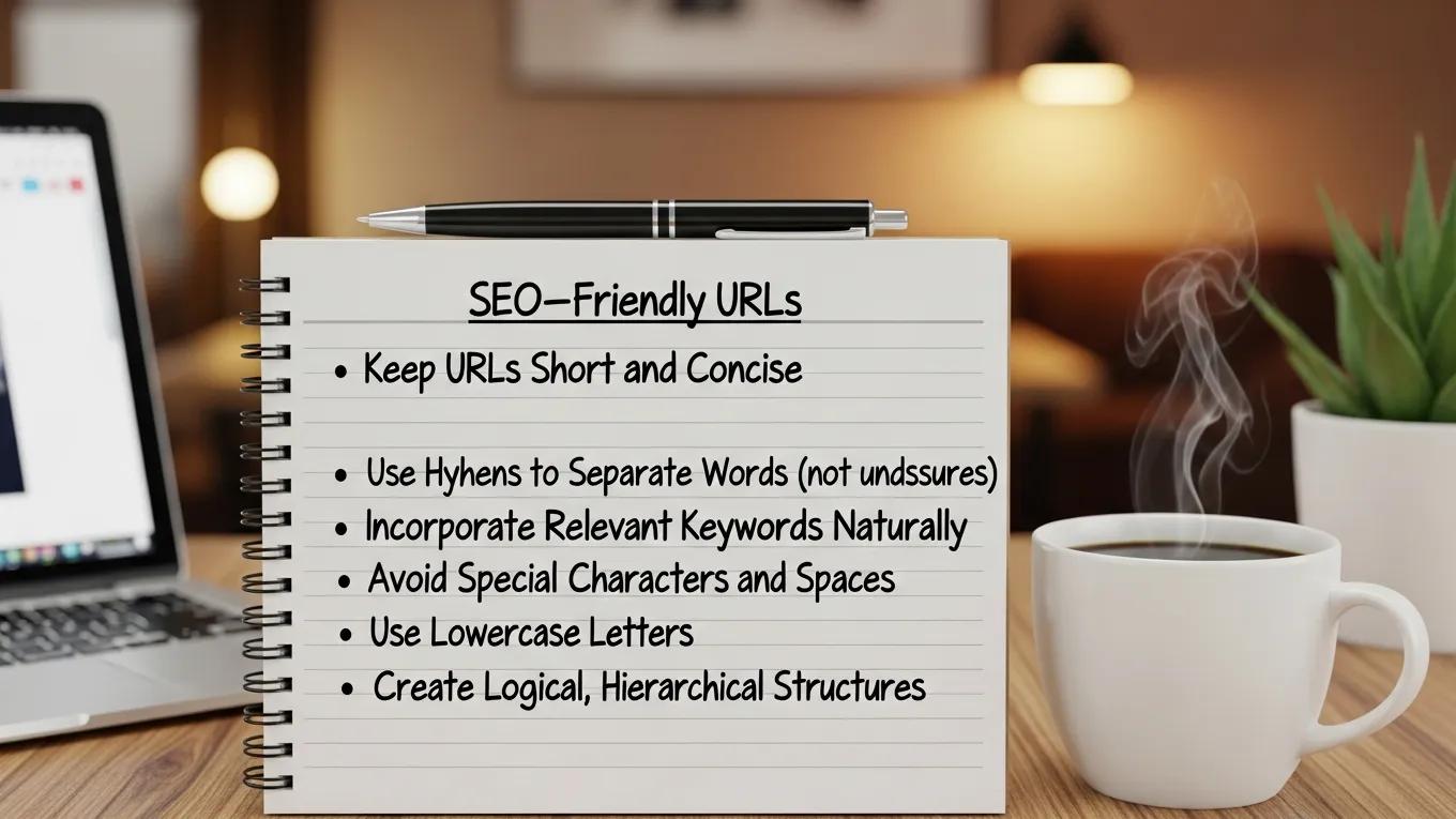 Checklist of best practices for creating SEO-friendly URLs in a cozy workspace
