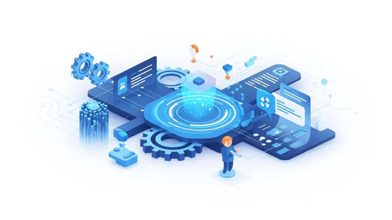 Conceptual image of AI technology optimizing redirect management for enhanced SEO performance